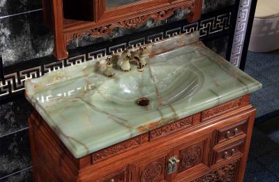 玉石洗手盆_中式浴室柜FP003A-12五福系